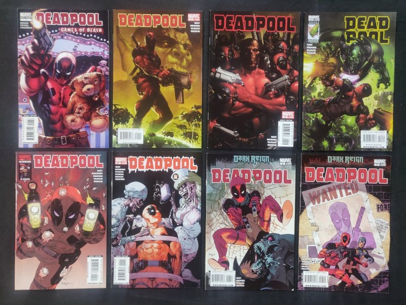 Deadpool #1 - 7 + Games of Death One-Shot - 8 pc LOT (7/7.5) 2008 / 2009