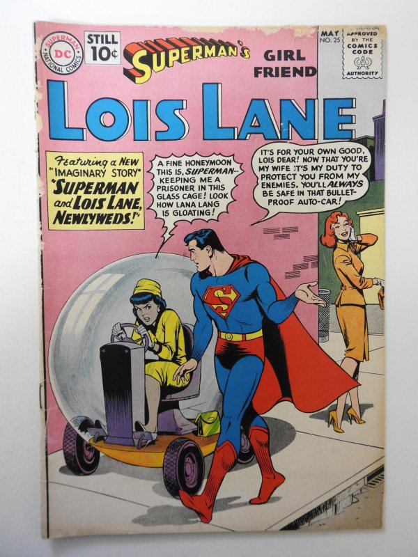 Superman's Girl Friend, Lois Lane #25 (1961) GD Condition 1 in spine split