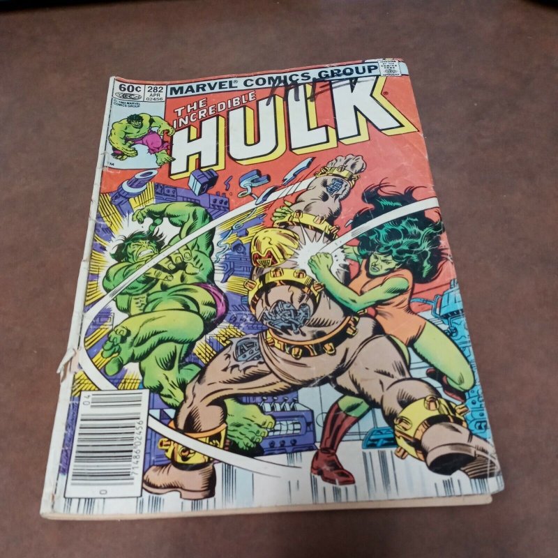 Incredible Hulk #282 1st Hulk She-Hulk Team-Up 1983 Newsstand FREE SHIPPING