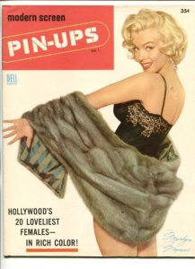MAG: MODERN SCREEN PIN-UPS #1-1955-MARILYN COVER-CYD CHARISSE-SOUTHERN STATES...