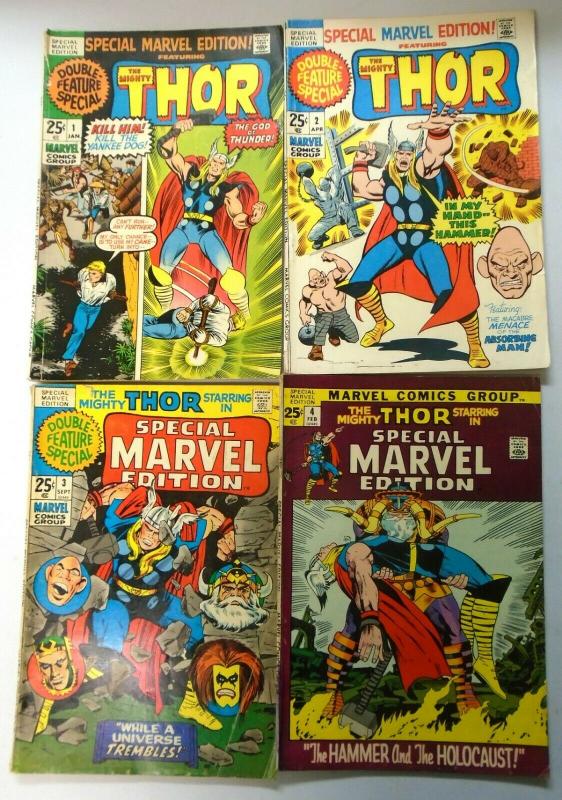 Special Marvel Edition, Set:#1-4, Average 4.0 (1971+1972)