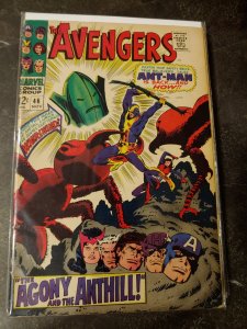 AVENGERS #46 MARVEL COMICS 1967 FINE JOHN BUSCEMA ANT-MAN RE-INTRO SILVER AGE
