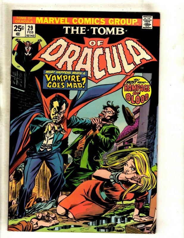 Lot Of 5 Tomb Of Dracula Marvel Comic Books # 29 31 32 33 34 VF Range RS1