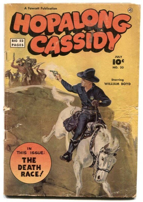 Hopalong Cassidy #33 1949- Norman Saunders cover VG-