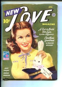 PULP:  NEW LOVE-APR 1943-ROMANTIC PULP FICTION-PIN-UP GIRL EASTER COVER-vf