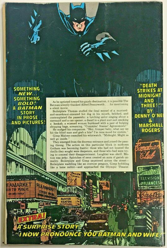 BATMAN SPECTACULAR NN FN/VF 1978  DC BRONZE AGE COMICS