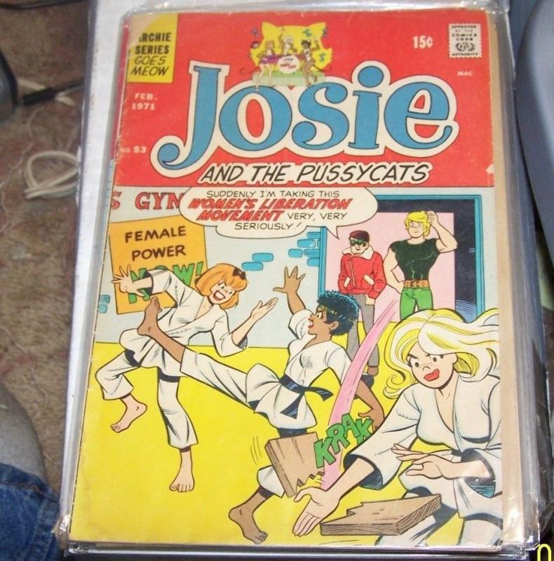 JOSIE AND THE PUSSYCATS # 53 FEB 1971 ARCHIE COMICS  riverdale tv