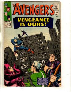 Avengers # 20 FN/VF Marvel Comic Book Iron Man Hulk Thor Captain America FM5