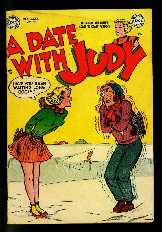 Date with Judy #33 1953-winter cover- DC  Humor- G