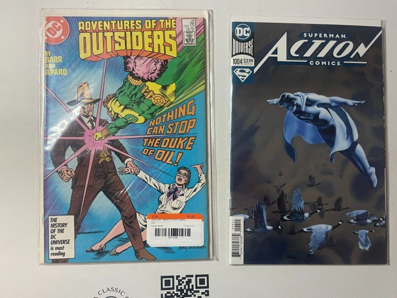 3 Comic Books Action Comics #1004 Outsiders #44 Cyborg # 12  26 SM8