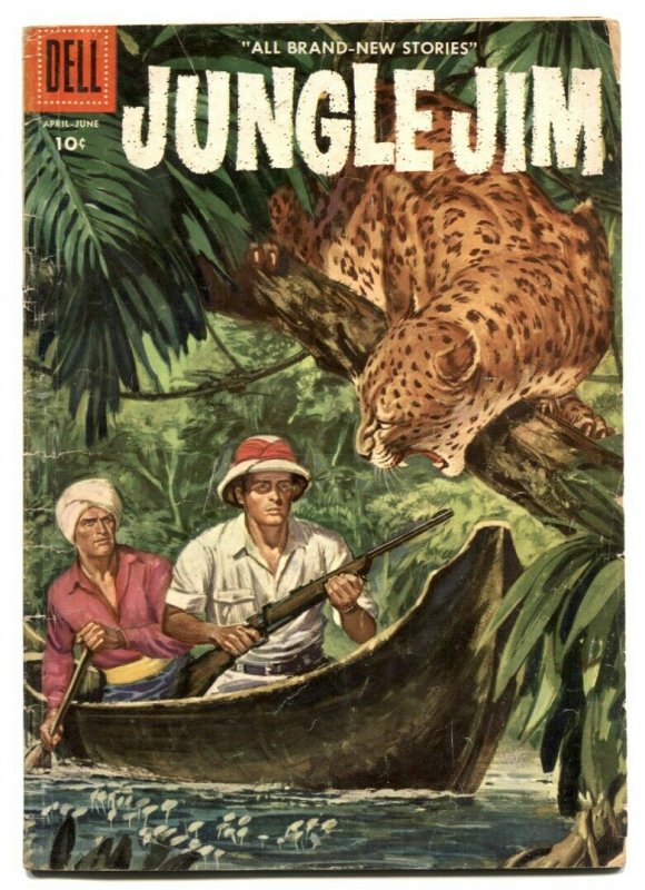 Jungle Jim #8 1956- Dell silver age comic VG