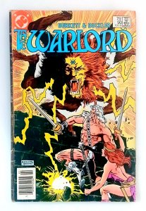 Warlord #90 (1985) Rare Newsstand Variant Edition! Viking Saga DCU