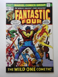 Fantastic Four #136 (1973) The Wild One Cometh! Beautiful VF Condition!