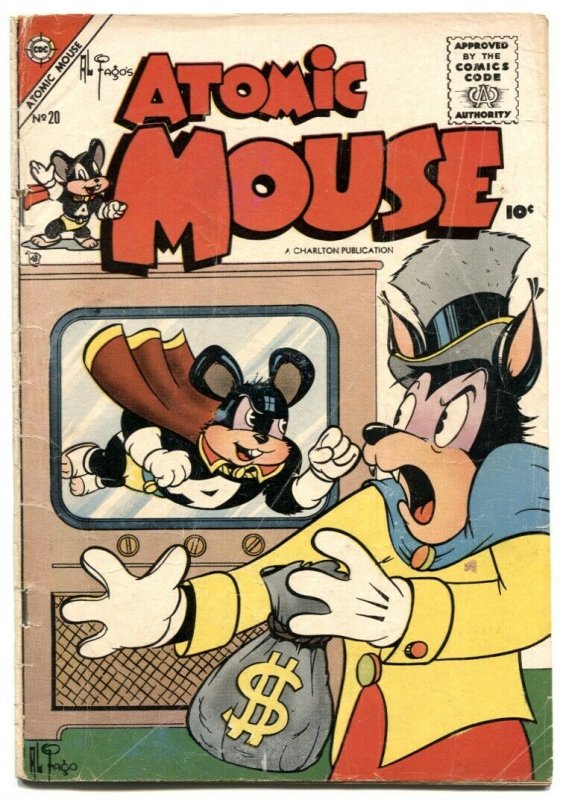 Atomic Mouse #20 1956-Charlton funny animals G/VG