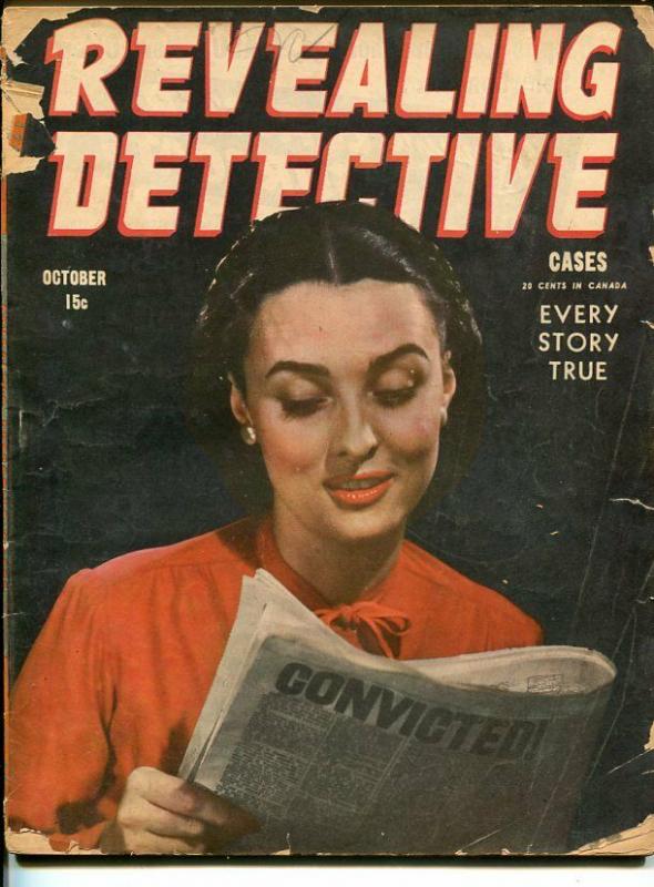 REVEALING  DETECTIVE-OCT 1945-SPICY-MURDER-VICE-good G