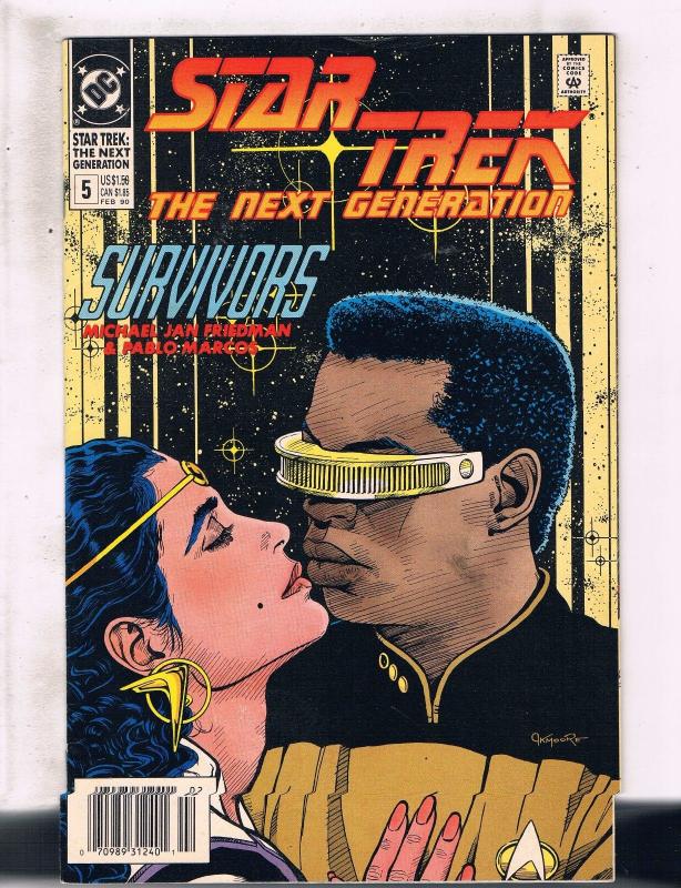 Lot of 5 Star Trek The Next Generation DC Comic Books #1 4 5 6 7 BH42