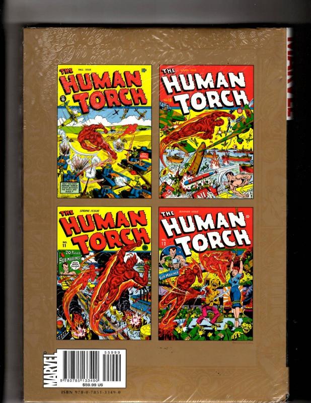 Golden Age Human Torch V3 SEALED Marvel Comics HARDCOVER Graphic Novel Book J335