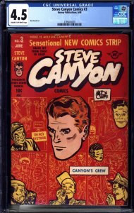 Steve Canyon #3 (1948) CGC 4.5 VG+