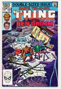 Marvel Two-in-One (1974) #100 VF, Last issue in the series, Thing and Ben Grimm