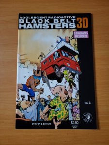Adolescent Radioactive Black Belt Hamsters 3-D #3 ~ NEAR MINT NM ~ 1986 Eclipse