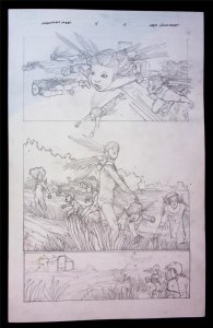 Max Ride First Flight #4  pg 9  Alex Sanchez Pencil  Art James Patterson Maximum