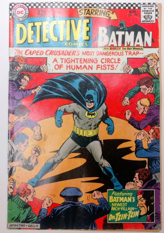 Detective Comics #354 (4.5, 1966) 1st app of Dr. Tzin Tzin