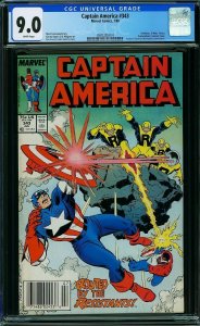 Captain America #343 (1988) CGC 9.0 VFNM