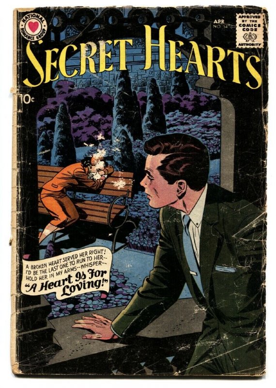 SECRET HEARTS #54 comic book 1959-DC ROMANCE