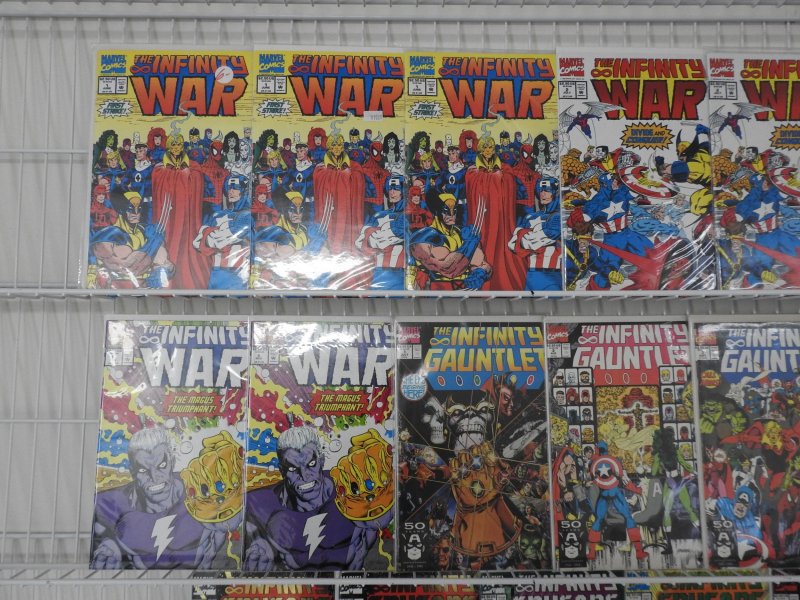 Infinity War, Infinity Gauntlet, & Infinity Crusade Complete Sets!!! Avg VF+ !
