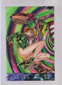 Gen 13: Rave - J Scott Campbell Rainbow Wraparound cover (9/9.2) 1995