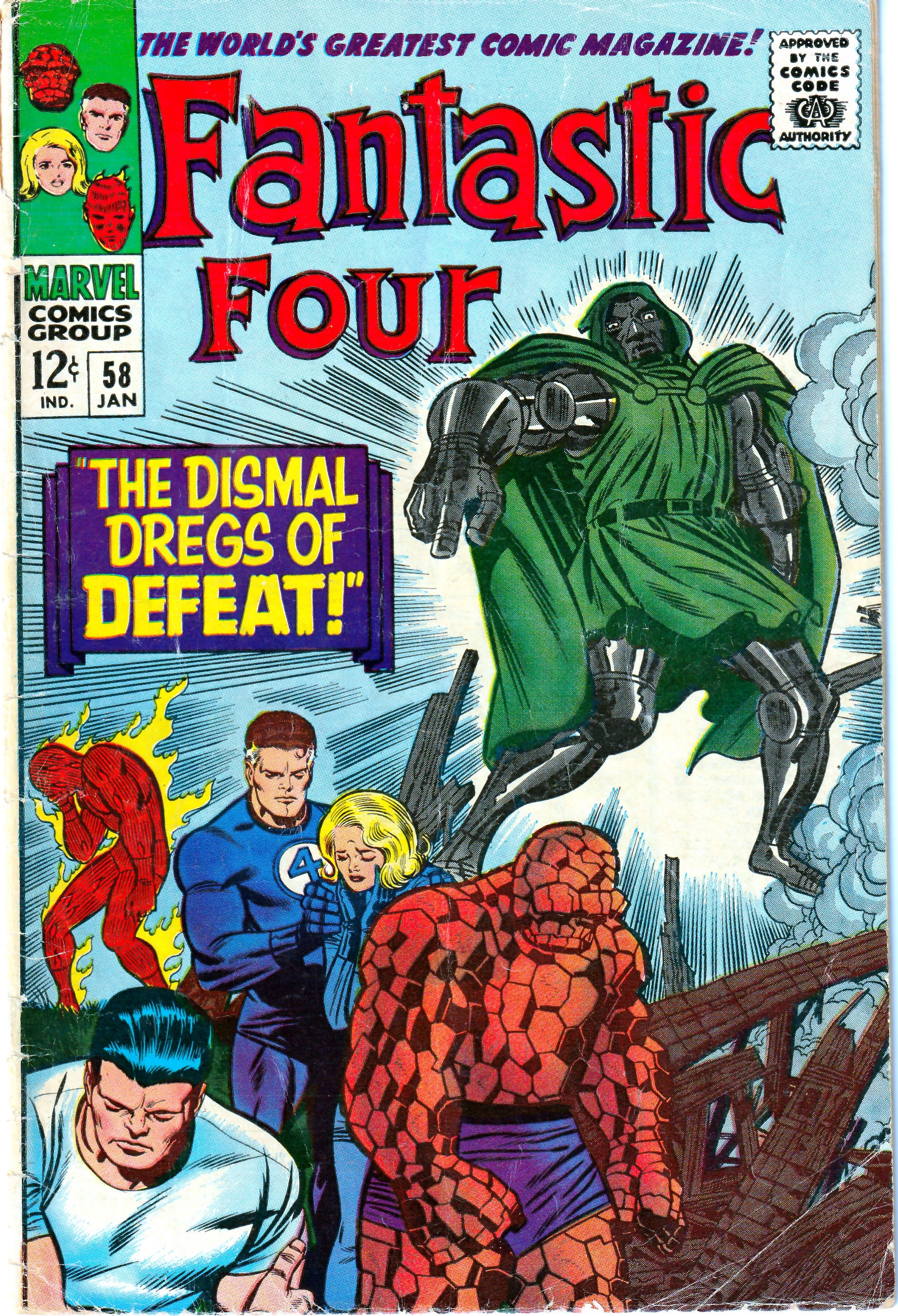 Fantastic Fourvol 1 57 59 Dr Doom Gains The Power Cosmic Full Runs And Sets Marvel 