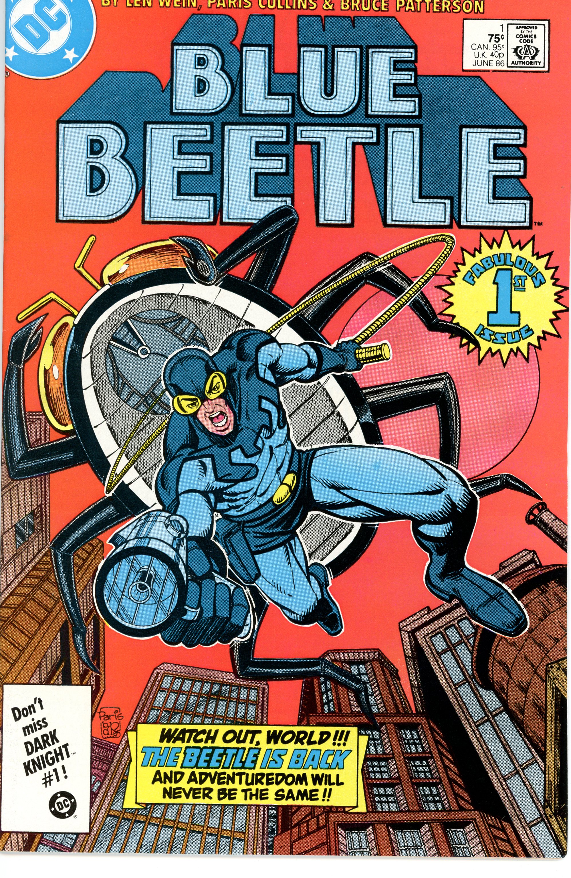 Blue Beetle 1 1986 1st Dc Series 90 Our Highest Grade Nice Copy Comic Books Copper Age 2219