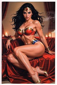 Keys Comics #1 Wonder Woman-G Cosplay VIRGIN Variant Ltd 100 / 02-ECA20