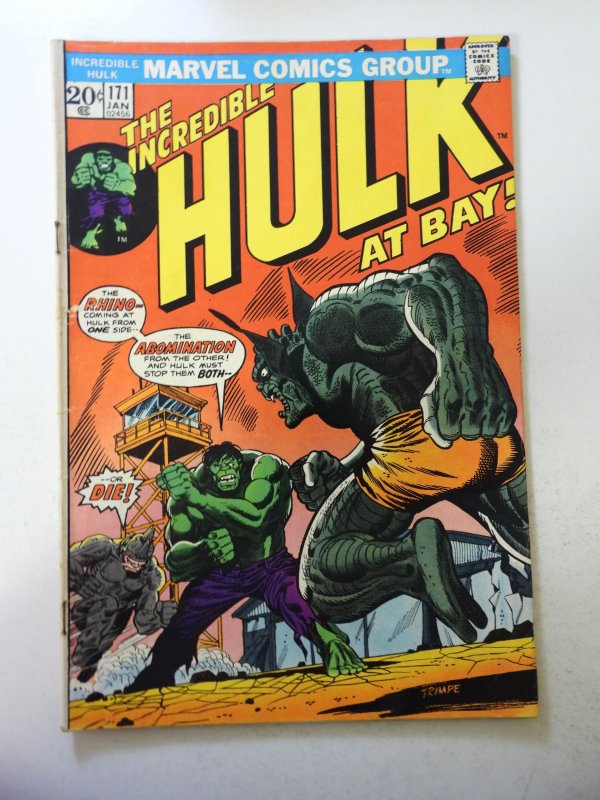 The Incredible Hulk #171 (1974) VG/FN small tape pull fc