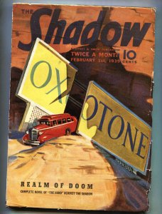 PULP:  SHADOW 1939 FEB 1 // STREET AND SMITH // PULP MAGAZINE // WALTER GIBSON
