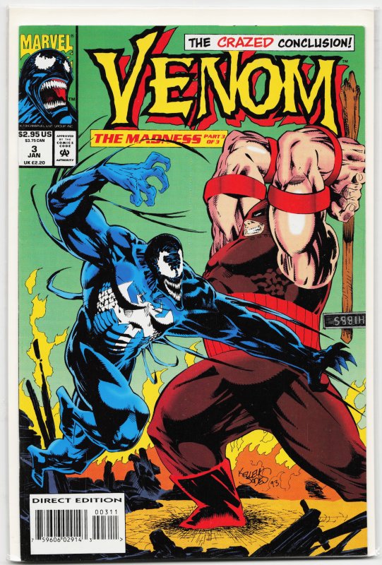 Venom: The Madness #3 (1994) Venom