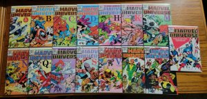 Official Handbook of the Marvel Universe 1-15 Complete Set Run! ~ NEAR MINT NM ~