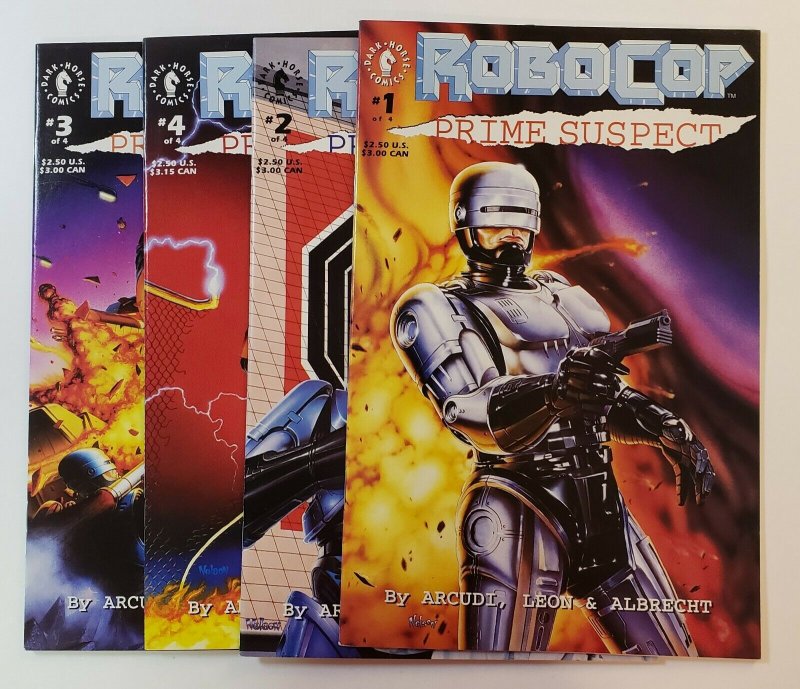 Robocop: Prime Suspect #1-4 Complete Set Dark Horse Comics 1992 VF/NM