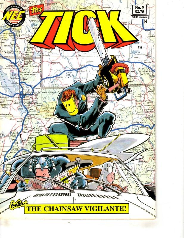 The Tick # 9 VF New England Comics Comic Book Super-Heroes J292