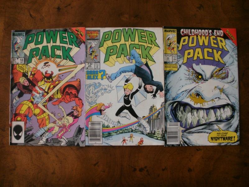 2 MARVEL Comic Book: (1986) POWER PACK #18 #22 #42