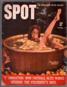 Spot 11/1941-Dona Drake cover-cheesecake-exploitation-NCAA football-VG