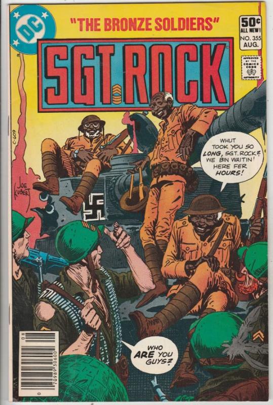 Sgt. Rock #355 (Aug-81) NM- High-Grade Sgt. Rock, Easy Co.