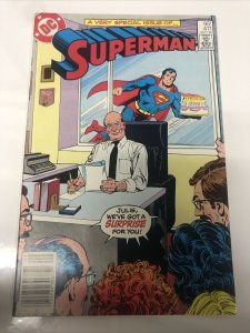 Superman (1985) # 411 (VF) Canadian Price Variant • CPV • Elliot S Maggin • DC