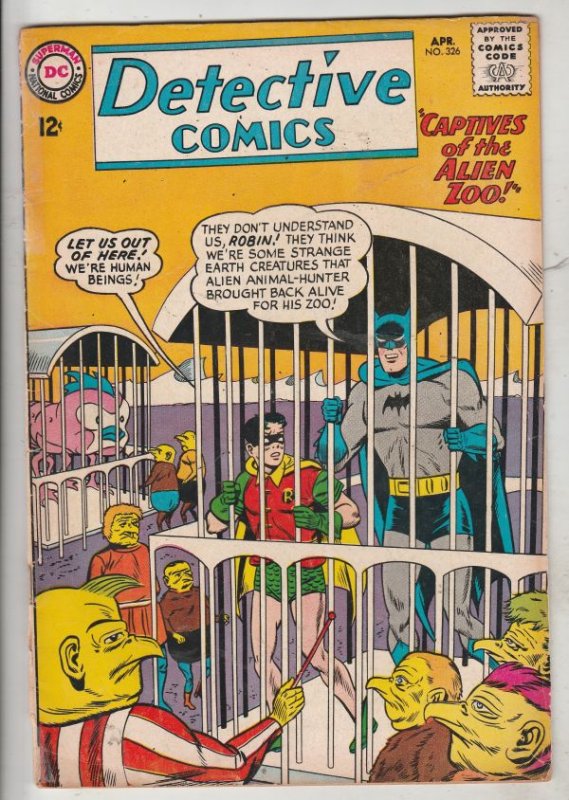 Detective Comics #326 (Apr-64) VG Affordable-Grade Batman