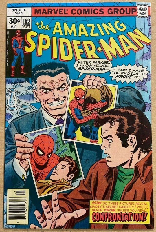 AMAZING SPIDER-MAN #169 (Marvel,6/1977) FINE (F) Len Wein! Ross Andru!