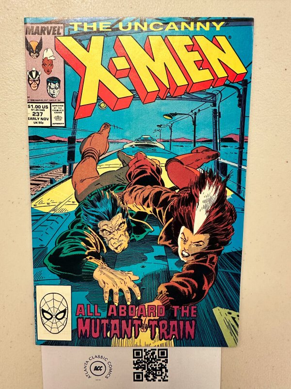 Uncanny X-Men #237 VF Marvel comic book Rogue Wolverine Rick Leonardi 9 HH1