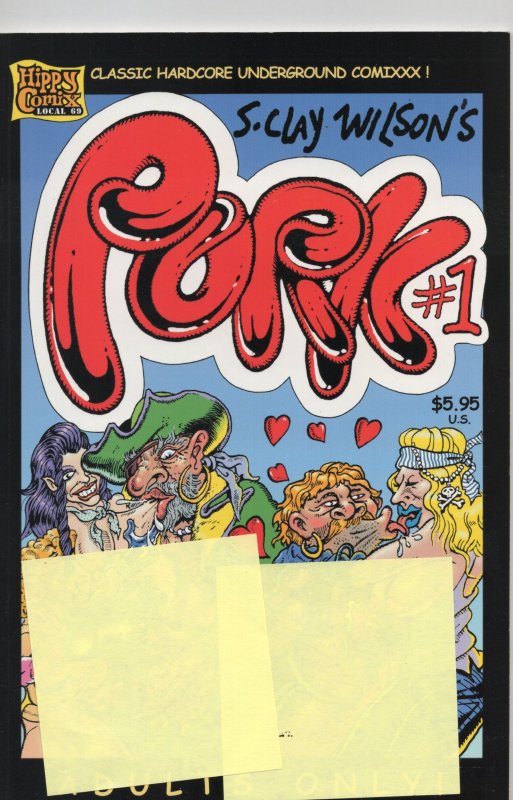 Pork #1 (2002)Adult Comic Book S. Clay Wilson TPB Hippy Comix