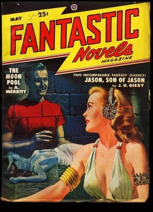 FANTASTIC NOVELS 1948 MAY-VIRGIL FINLAY ART-PULP FN/VF