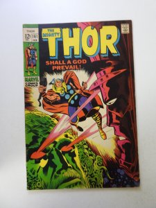 Thor #161 (1969) VG+ condition moisture damage