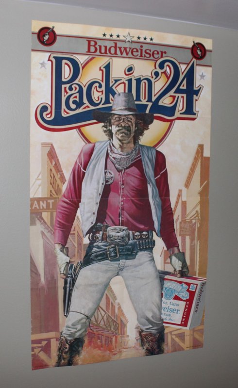 Budweiser Gun Slinger Poster / Dave McMacken Art / 1982